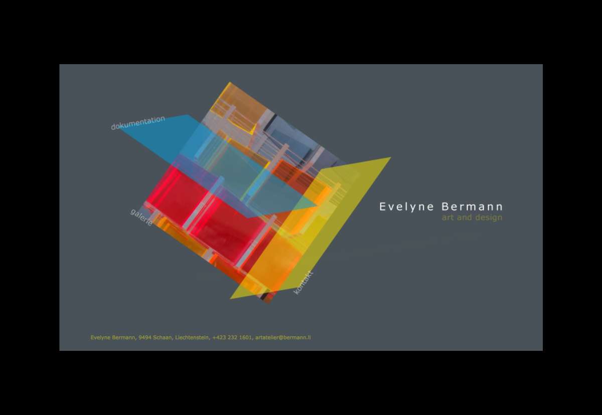 Screenshot www.bermann.li / Website Evelyne Bermann