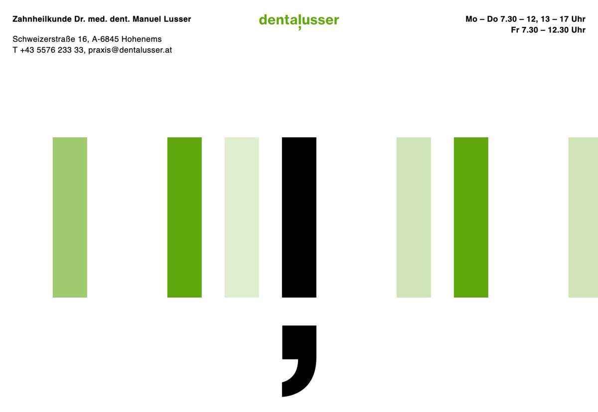 Screenshot www.dentalusser.at / Website dentalusser Zahnheilkunde