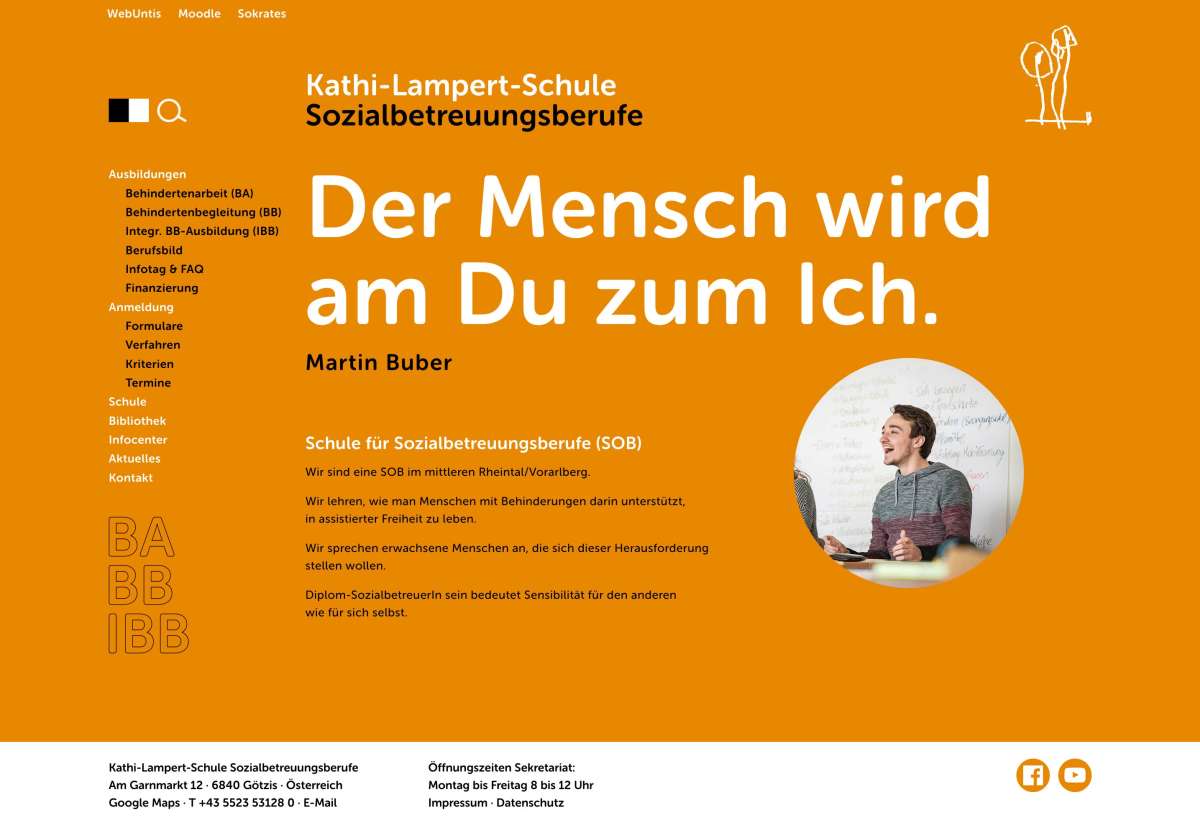 Screenshot www.kathi-lampert-schule.at / Website Kathi-Lampert-Schule