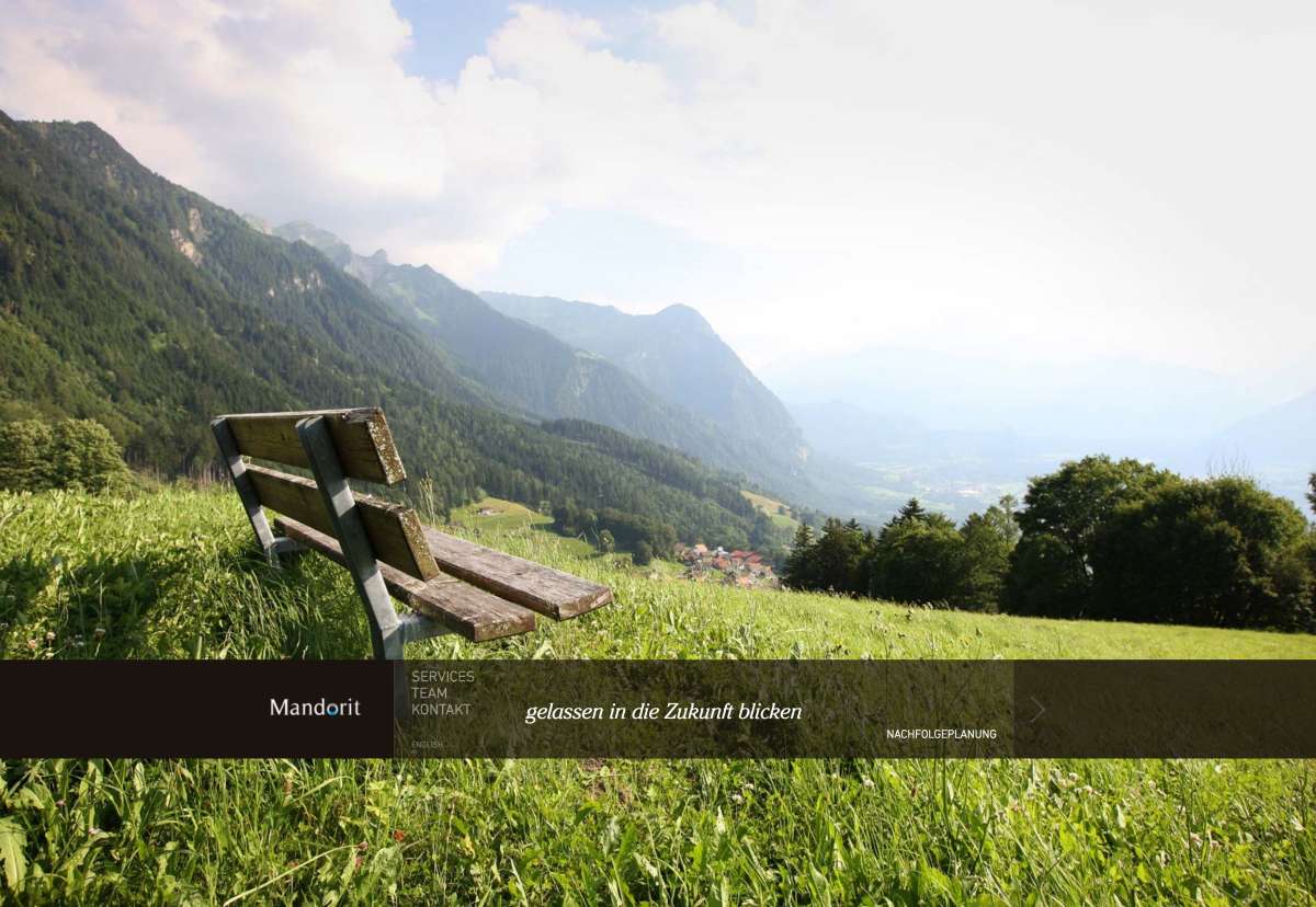 Screenshot www.mandorit.li / Website Mandorit Family Office