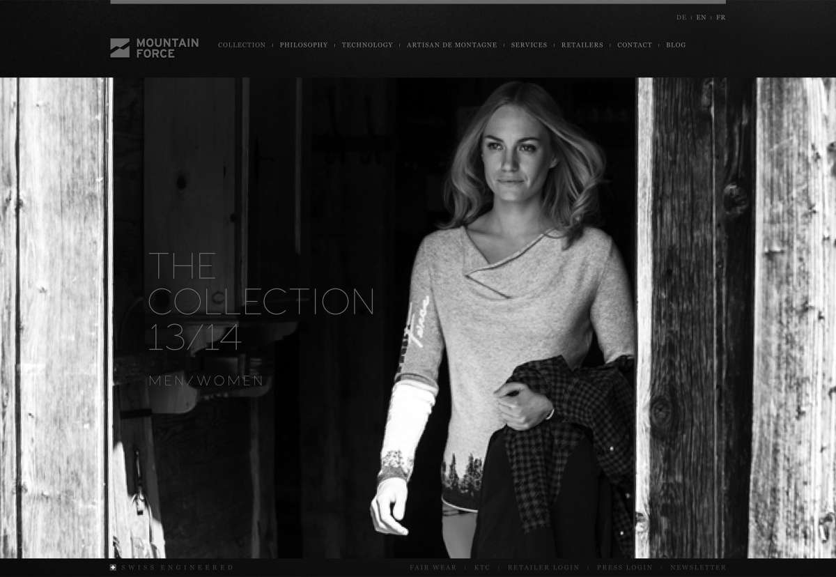 Screenshot www.mountainforce.com / Website Mountain Force