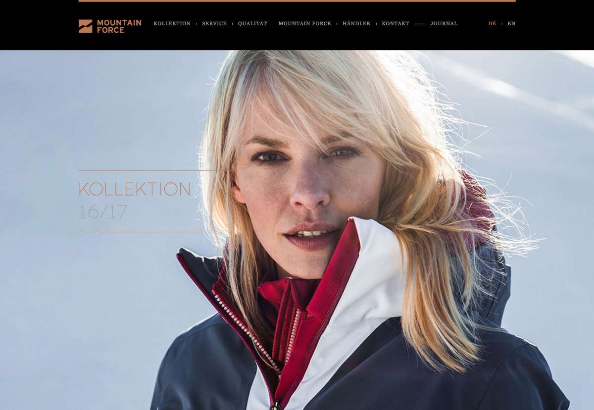 Screenshot www.mountainforce.com / Website Mountain Force