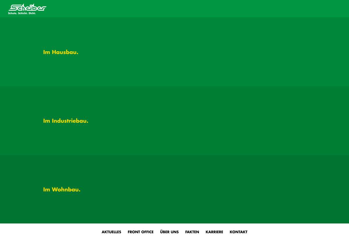 Screenshot www.baudicht-scheiber.at / Website Scheiber Abdichtung & Beschichtung