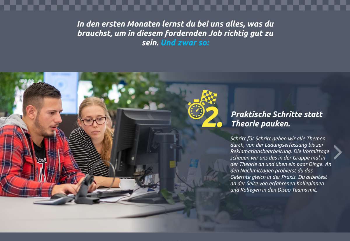 Screenshot www.speedstar.at / Website Tirolia Speedition – speedstar