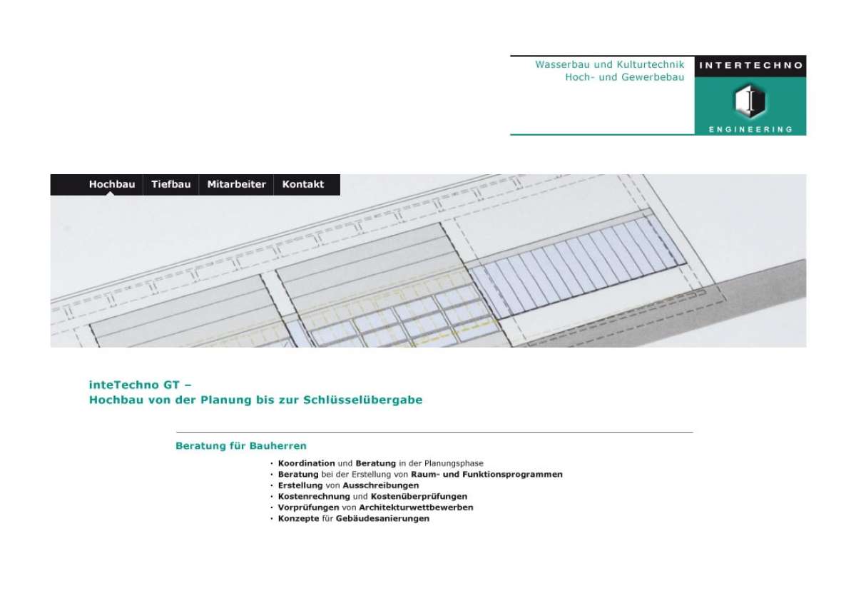 Screenshot www.itgt.at / Website tschabrun ingenieur