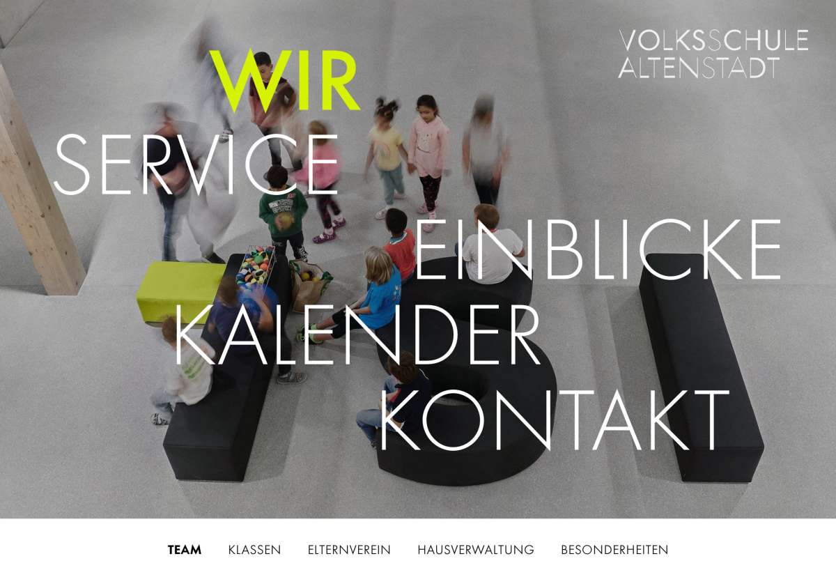 Screenshot www.vsaltenstadt.at / Website Volksschule Feldkirch-Altenstadt