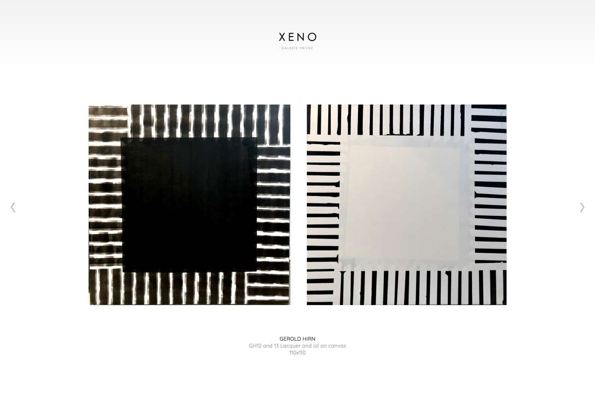 Screenshot www.xeno.fr / Website XENO galerie privée